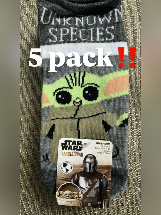 Star Wars Accessories - Star Wars The Mandalorian Baby Yoda Socks 5 Pack